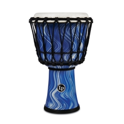 Latin Percussion LP1607BM LP World 7" Rope Tuned Circle Djembe - Blue Marble