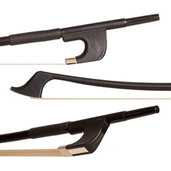 Glasser 18GH501 1/8 German-Butler Bass Horsehair Fiberglass Bow - Plastic Grip