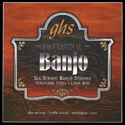 GHS PF120 6-string Banjo Strings Light Gauge