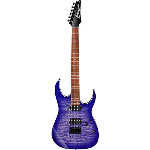 Ibanez RG421QMCBB Electric Guitar - Cerulean Blue Burst