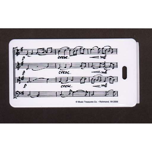 Music Treasures 230122 Music Score Luggage Tag