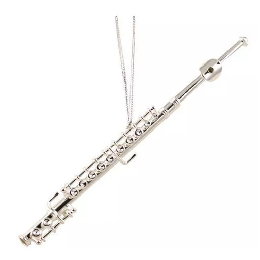 Aim Gifts 9202 Mini Flute Silver Ornament - 5.5"
