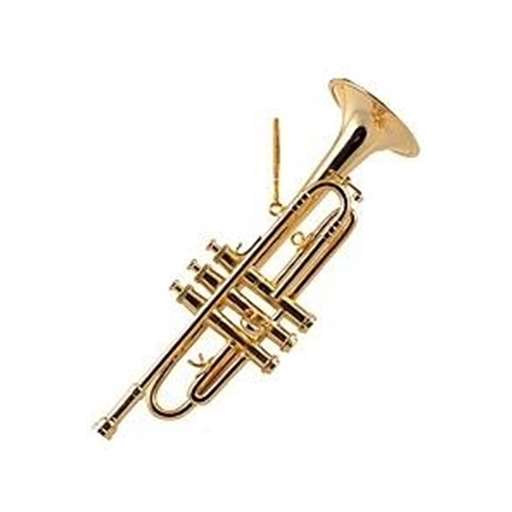 Aim Gifts 9201 Mini Trumpet Gold Ornament - 4.5"