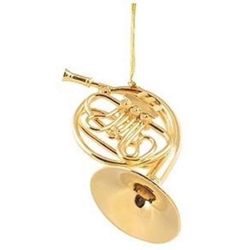 Aim Gifts 9204 Mini French Horn Gold Ornament - 5"