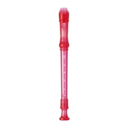 Yamaha YRS20BP Translucent Pink Plastic Soprano Recorder