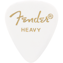 Fender 351 Shape Premium Celluloid Picks Heavy White 12 Pack