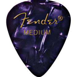 Fender 351 Shape Premium Celluloid Moto Picks Medium Purple, 12 Pack