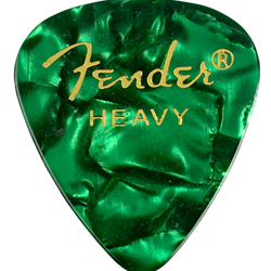 Fender 1980351971 Heavy Green Moto Picks 12 Pack