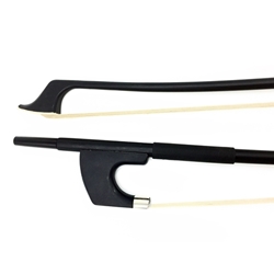 Glasser 1/4 German Butler Bass Bow Horsehair Fiberglass Plastic Grip