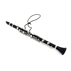 Music Treasures Black Clarinet Ornament