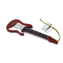 Music Treasures Red Electric Guitar Ornament