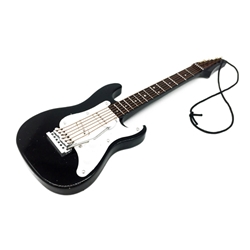 Music Treasures Black Electric Guitar Ornament