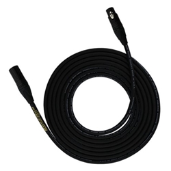 Rapco 10' Black Lo - Z Heavy Duty Microphone Cable XLRM to XLRF