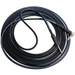 Rapco 20' Black Right Angle Instrument Cable