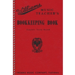 Thomas House Williams Music Teachers Bookkeeping Book