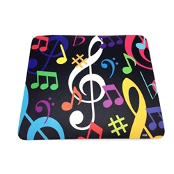 AIM Multi Colored Music Note Mouse Pad