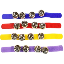 Rhythm Band Colorful Velcro Wrist and Ankle Bells