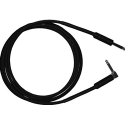 Rapco 10' Black Right Angle Instrument Cable