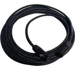 Rapco 25' Black Lo - Z Microphone Cable XLRM to XLRF