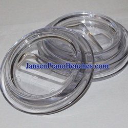 Jansen Clear Lucite Caster Cup