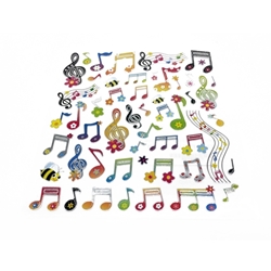 Aim Stickers Music Floral Notes