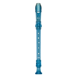 Lauren Blue Plastic 3 Piece Soprano Recorder