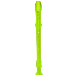 Lauren Green Plastic 3 Piece Soprano Recorder