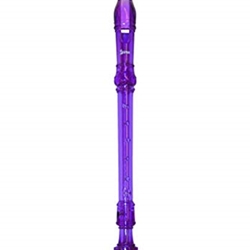 Lauren Purple Plastic 3 Piece Soprano Recorder
