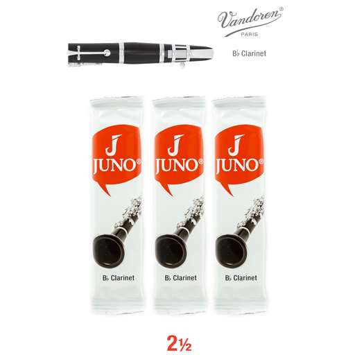 Juno Bb Clarinet Reeds Strength 2.5 Pack of 3