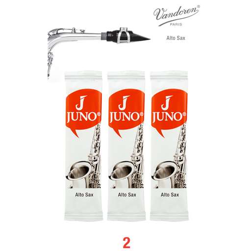 Juno Alto Sax Reeds Strength 2 Pack of 3