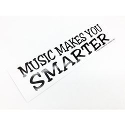 Music Treasures Music Makes You Smarter Bumper Sticker