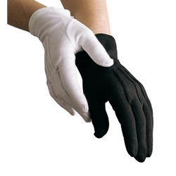 Dinkles Black Cotton Gloves Small