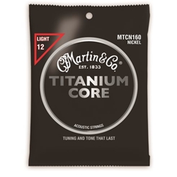 Martin MTC160 Titanium Core Light Acoustic Guitar Strings