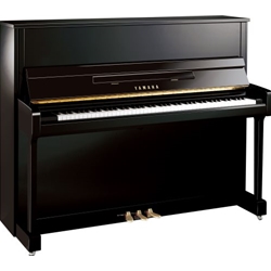 Yamaha B3PE B Series 48" Acoustic Upright Piano with Bench, Polished Ebony