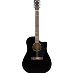 Fender 0970113006 CD60SCE Classic Dreadnought Design Acoustic Electric Guitar - Black