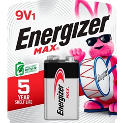 Energizer Max 9 Volt Battery SIngle Pack