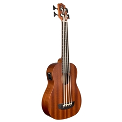 Kala U-Bass Wanderer Acoustic/Electric Mahogany Fretted Bass With Bag