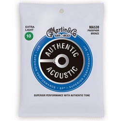 Martin MA530 Authentic Phosphor Bronze Extra Light Acoustic Guitar Strings