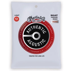 Martin MA540T Lifespan 2.0 Treated Light Acoustic Guitar Strings