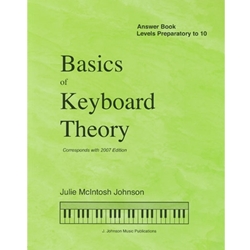 Johnson Music Julie McIntosh Johns   Basics Of Keyboard Theory  - Answer Book