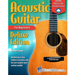 Cassette&Video Casey B   Accoustic Guitar Primer Deluxe Book/DVD/2 Jam CDs