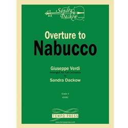 Tempo Press Verdi Dackow S  Nabucco Overture - Full Orchestra