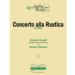 Tempo Press Vivaldi Dackow S  Concerto Alla Rustica - String Orchestra