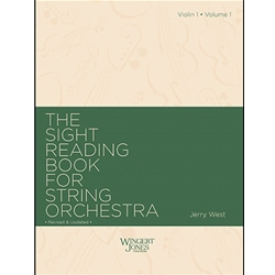 Wingert Jones West J   Sight Reading Book for Strings Volume 1 - Violin 1