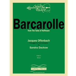 Tempo Press Offenbach Dackow S  Barcarolle (from Tales of Hoffman) - Full Orchestra